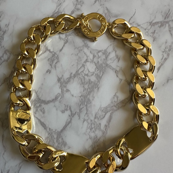 CC Skye Gold and Silver Geometric Necklace - Picture 4 of 5